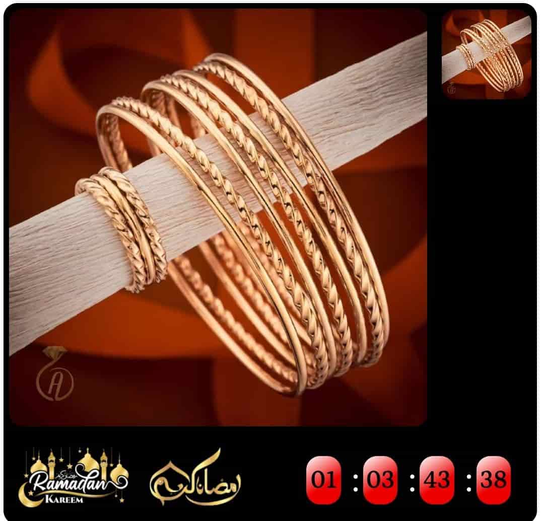 اكتشفي روعة الأناقة مع طقم سبعة أساور اليد الفريد من بالكيور الفرنسي مع خاتم هدية 🎁 !